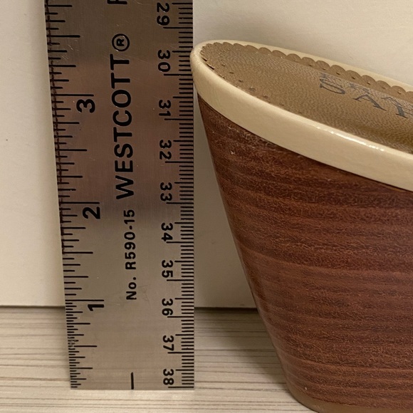 Franco Sarto Patent Leather Wedge Slingback Pumps - Picture 8 of 11